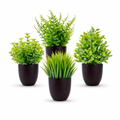 4 Set - Künstliche Topfpflanzen